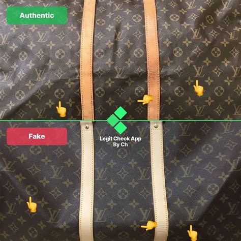 lv duffle bag fake vs real